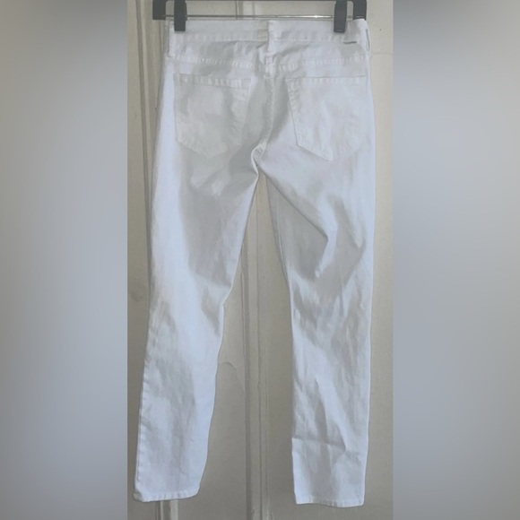 MOTHER WHITE JEANS THE LOOKER CROP STRETCH EUC IN GLASS SLIPPER $238 0/XS 25 - Picture 5 of 7